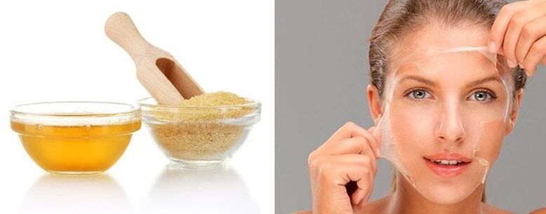 Želatinska maska ​​protiv bora